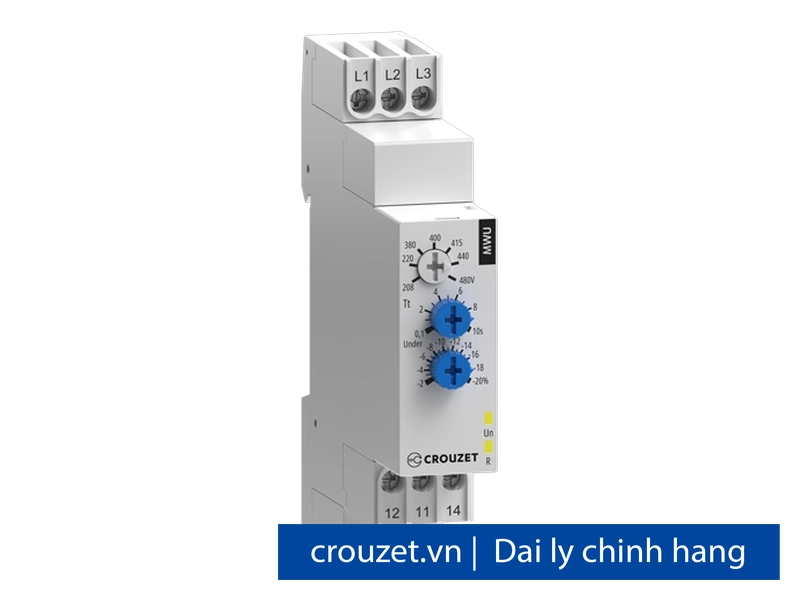 Rơle giám sát 3 pha MWU – thứ tự, mất pha, thấp áp